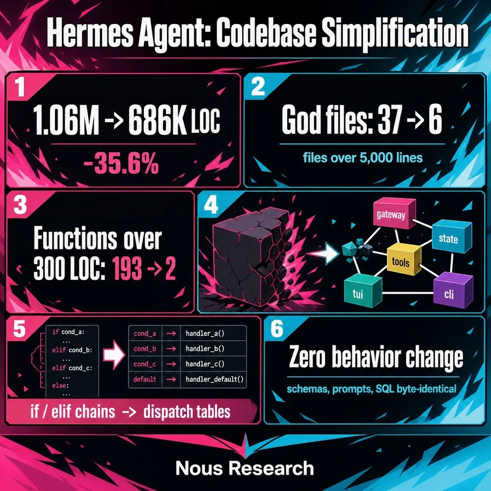 Illustration for Codebase Simplification — PR #102117. Read the accompanying story for the contribution and source.