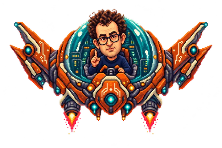 Dario returns in his pixel-art warning mothership.