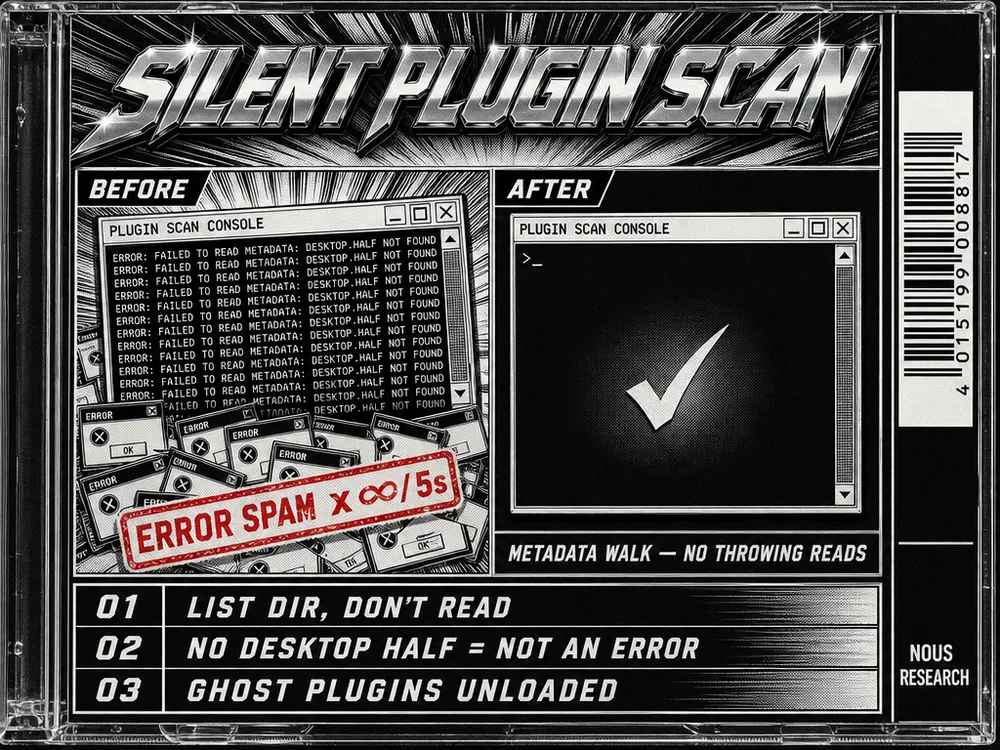 Illustration for Reliable Plugin Discovery in Hermes Desktop — PR #92820. Read the accompanying story for the contribution and source.