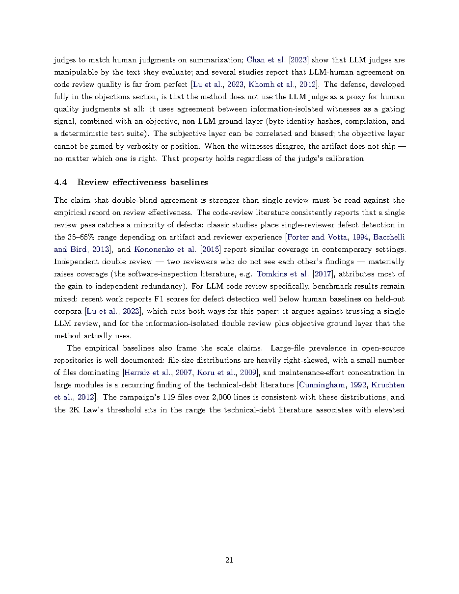 Original page 21 of All Gods Must Die: Adversarially Verified Transformation. The complete reading text appears above.