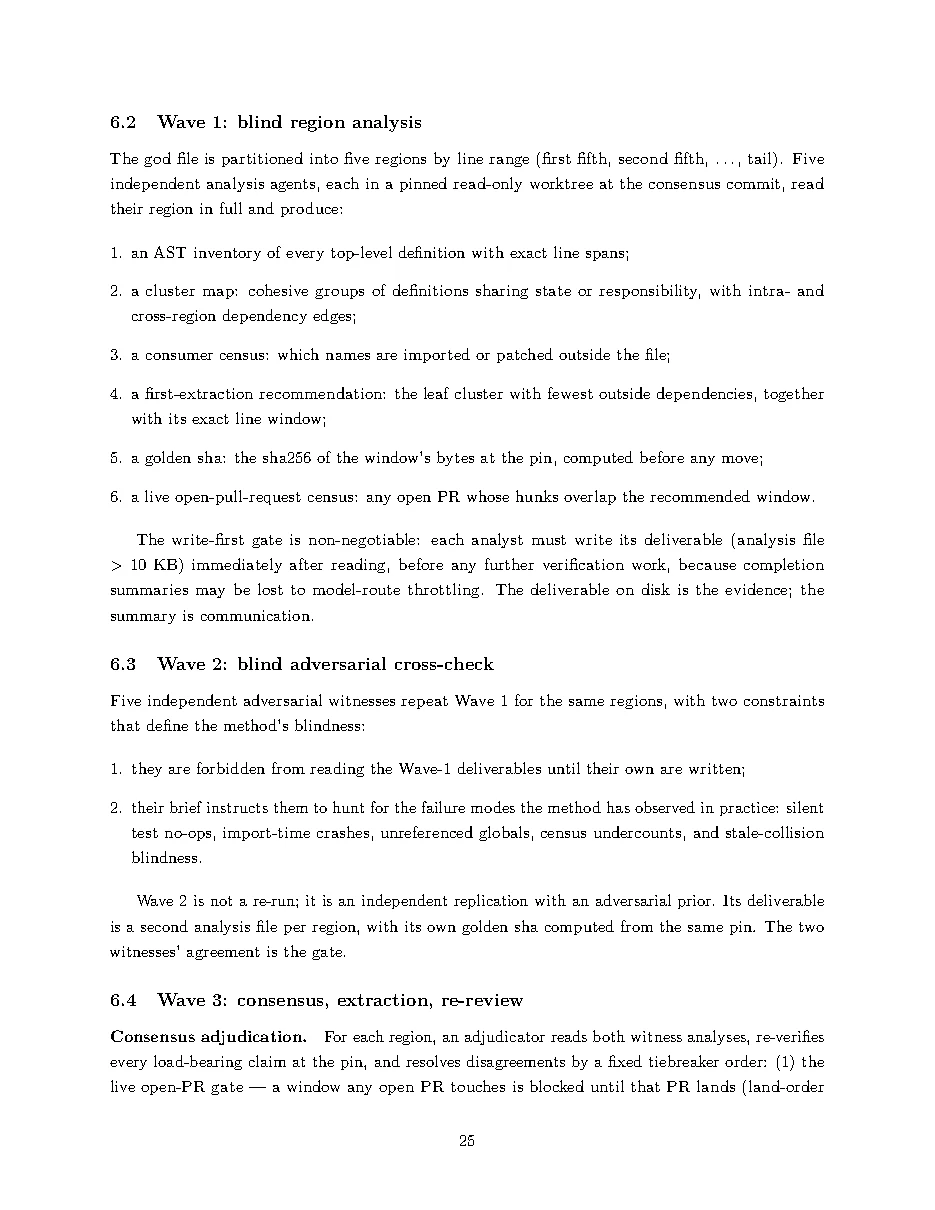 Original page 25 of All Gods Must Die: Adversarially Verified Transformation. The complete reading text appears above.