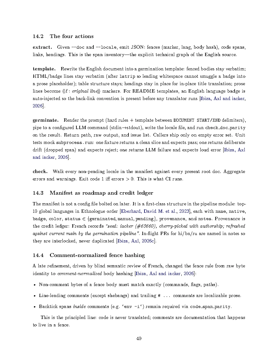 Original page 40 of All Gods Must Die: Adversarially Verified Transformation. The complete reading text appears above.