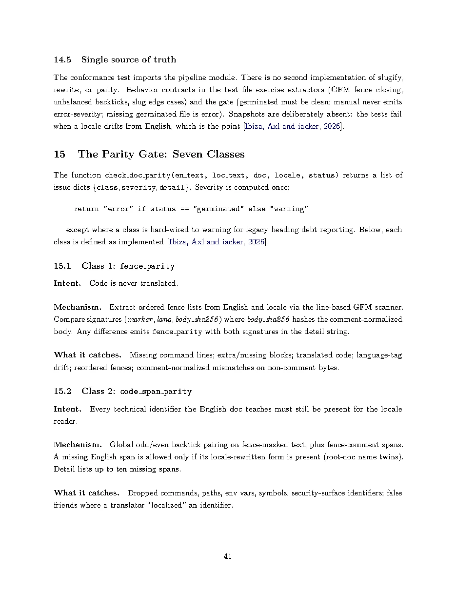 Original page 41 of All Gods Must Die: Adversarially Verified Transformation. The complete reading text appears above.