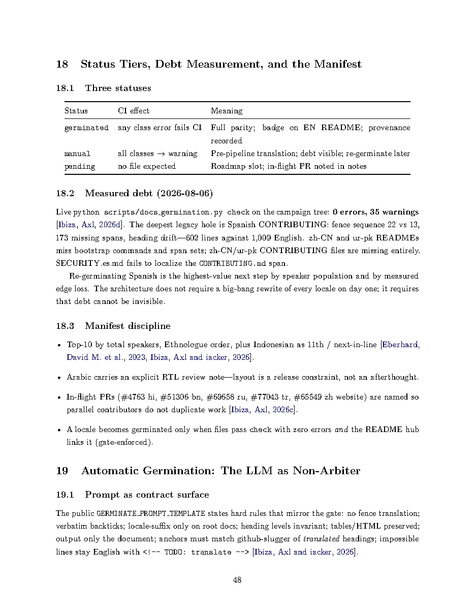 Original page 48 of All Gods Must Die: Adversarially Verified Transformation. The complete reading text appears above.