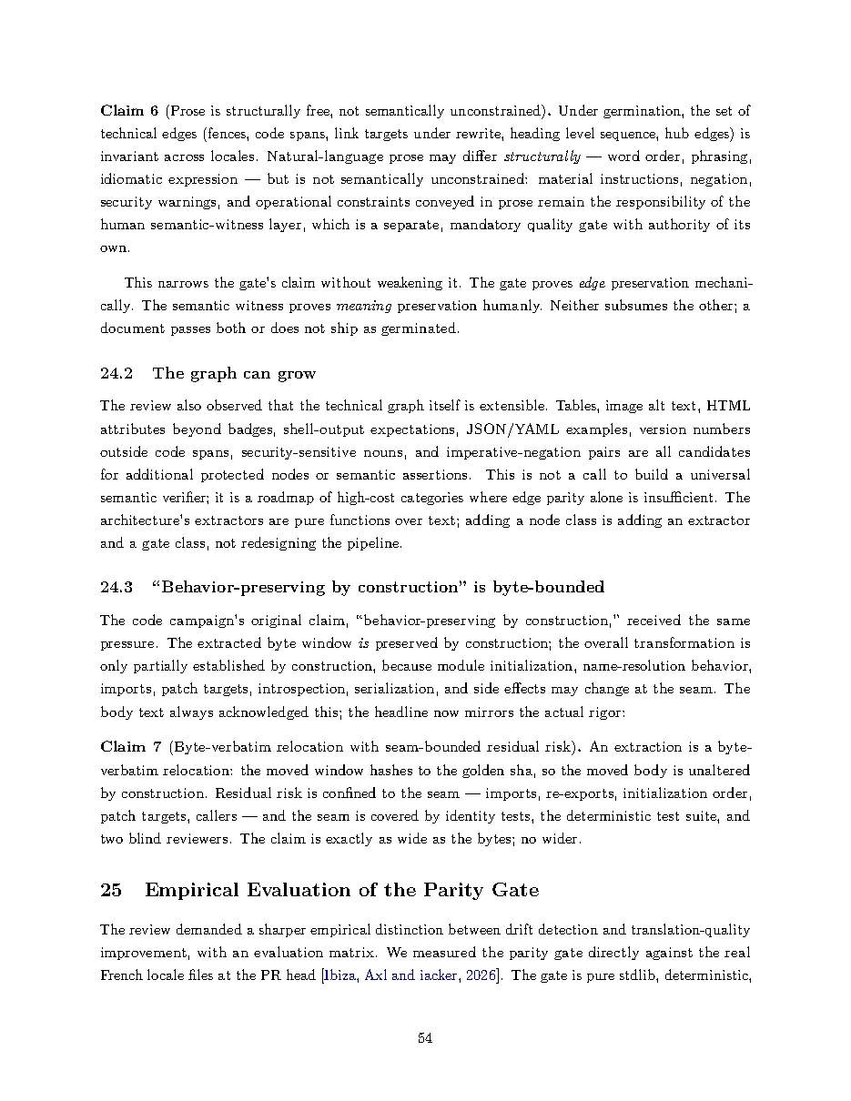 Original page 54 of All Gods Must Die: Adversarially Verified Transformation. The complete reading text appears above.
