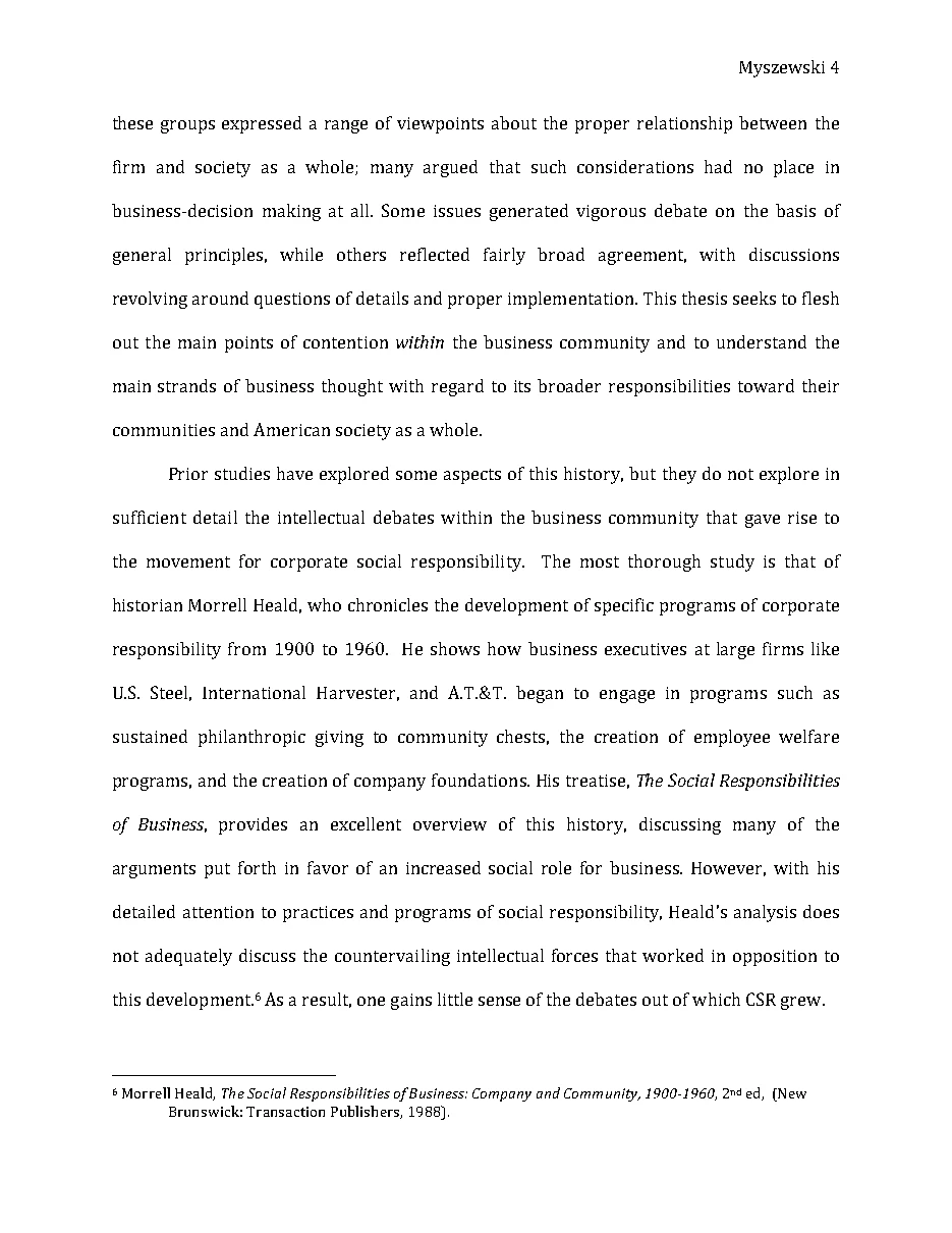 Original page 5 of Responsible Riches: The Intellectual Development of Corporate Social Responsibility, 1920–1960. The complete reading text appears above.