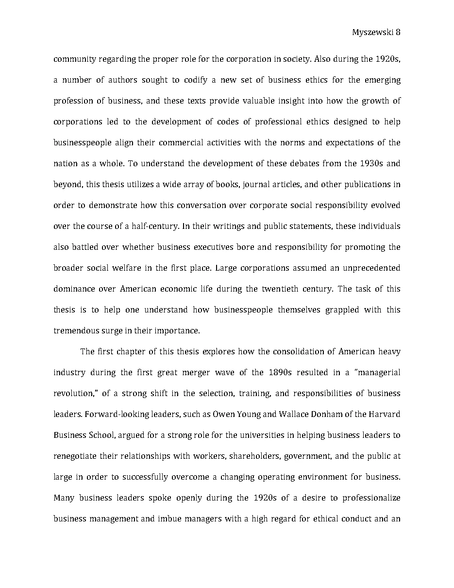 Original page 9 of Responsible Riches: The Intellectual Development of Corporate Social Responsibility, 1920–1960. The complete reading text appears above.