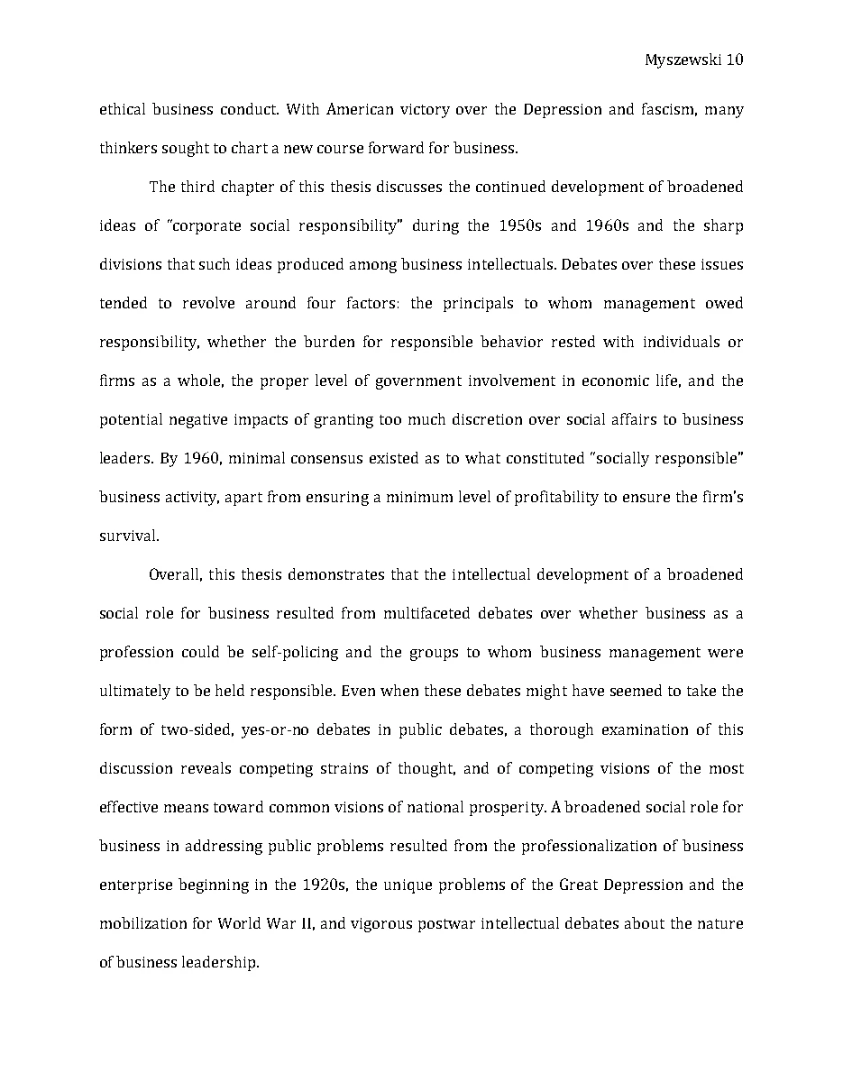 Original page 11 of Responsible Riches: The Intellectual Development of Corporate Social Responsibility, 1920–1960. The complete reading text appears above.