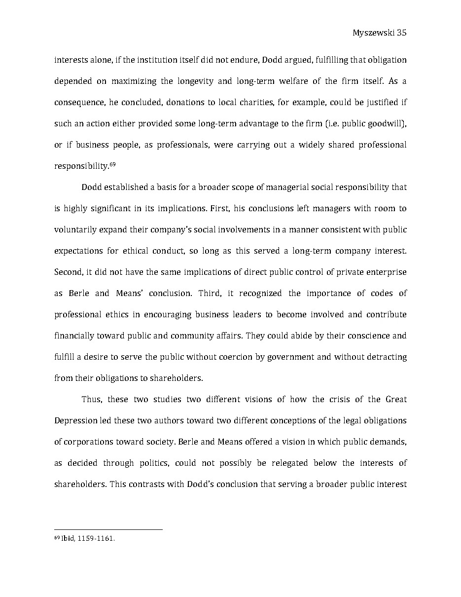 Original page 36 of Responsible Riches: The Intellectual Development of Corporate Social Responsibility, 1920–1960. The complete reading text appears above.