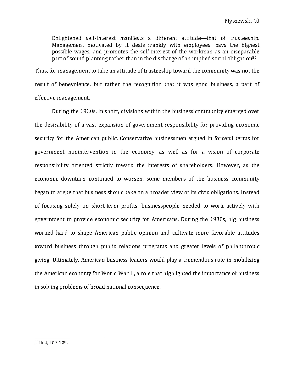 Original page 41 of Responsible Riches: The Intellectual Development of Corporate Social Responsibility, 1920–1960. The complete reading text appears above.