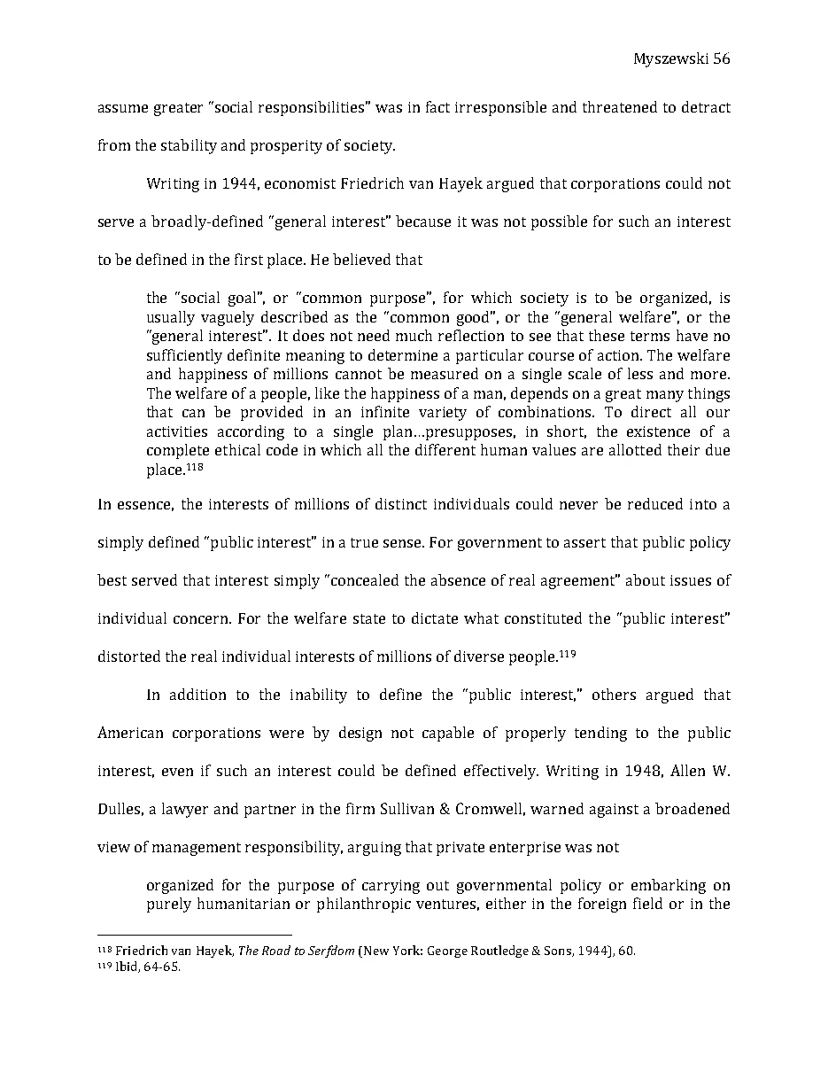Original page 57 of Responsible Riches: The Intellectual Development of Corporate Social Responsibility, 1920–1960. The complete reading text appears above.