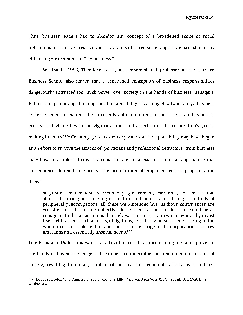 Original page 60 of Responsible Riches: The Intellectual Development of Corporate Social Responsibility, 1920–1960. The complete reading text appears above.