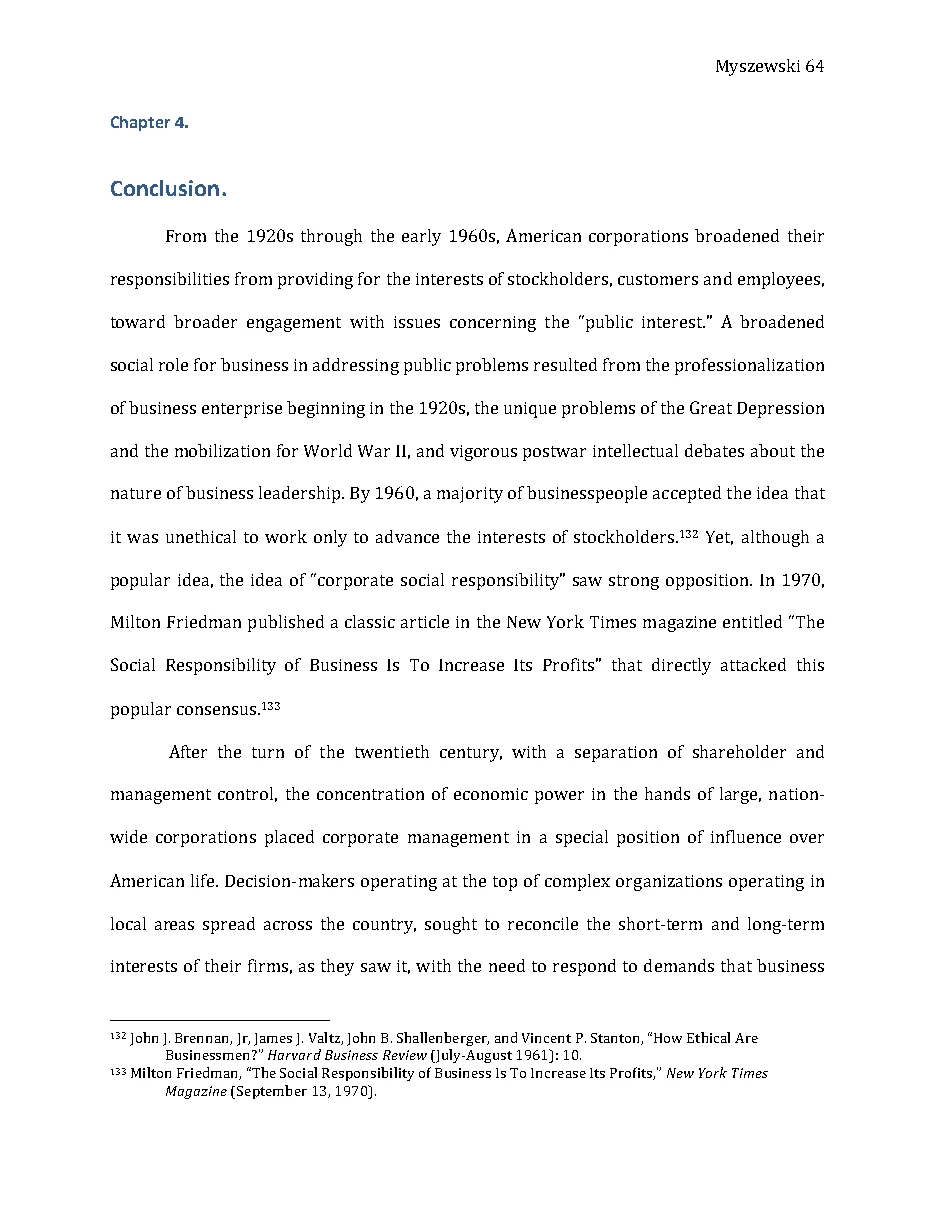 Original page 65 of Responsible Riches: The Intellectual Development of Corporate Social Responsibility, 1920–1960. The complete reading text appears above.