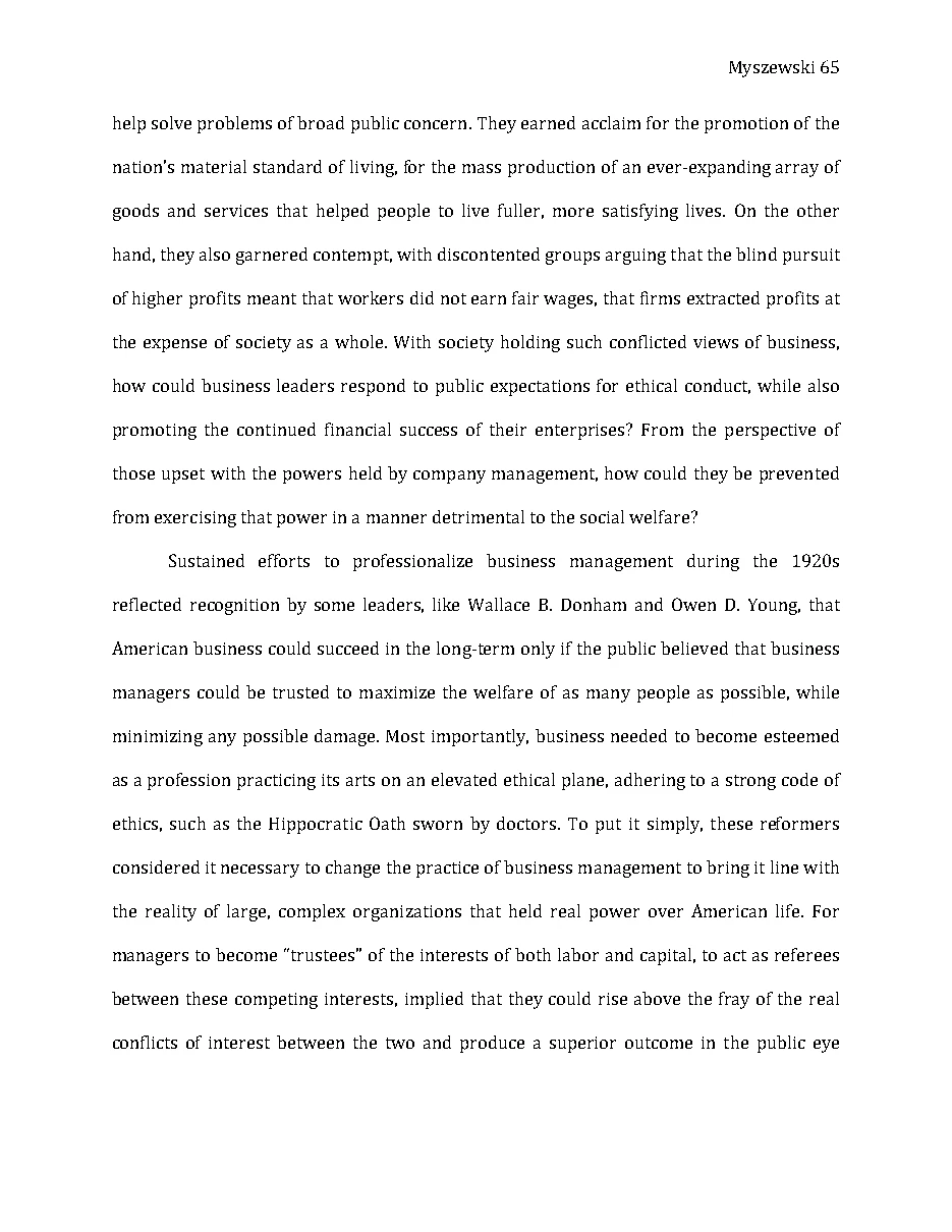 Original page 66 of Responsible Riches: The Intellectual Development of Corporate Social Responsibility, 1920–1960. The complete reading text appears above.